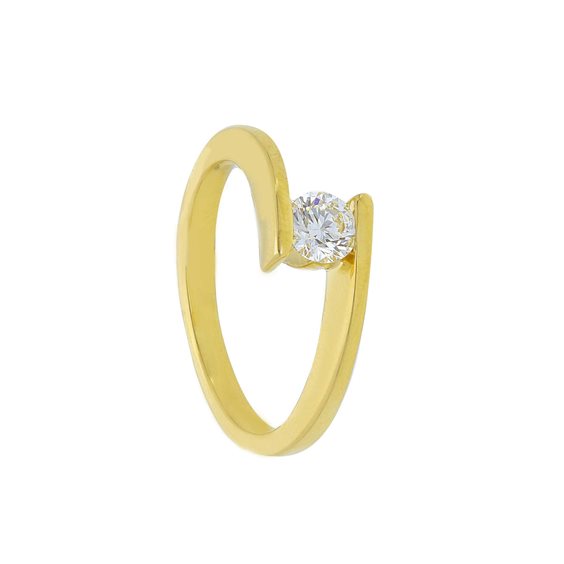 Anello Gioielleria Dossena  Donna in Oro Diamante 0.19 Ct BGA26030HB - BGA26030HB
